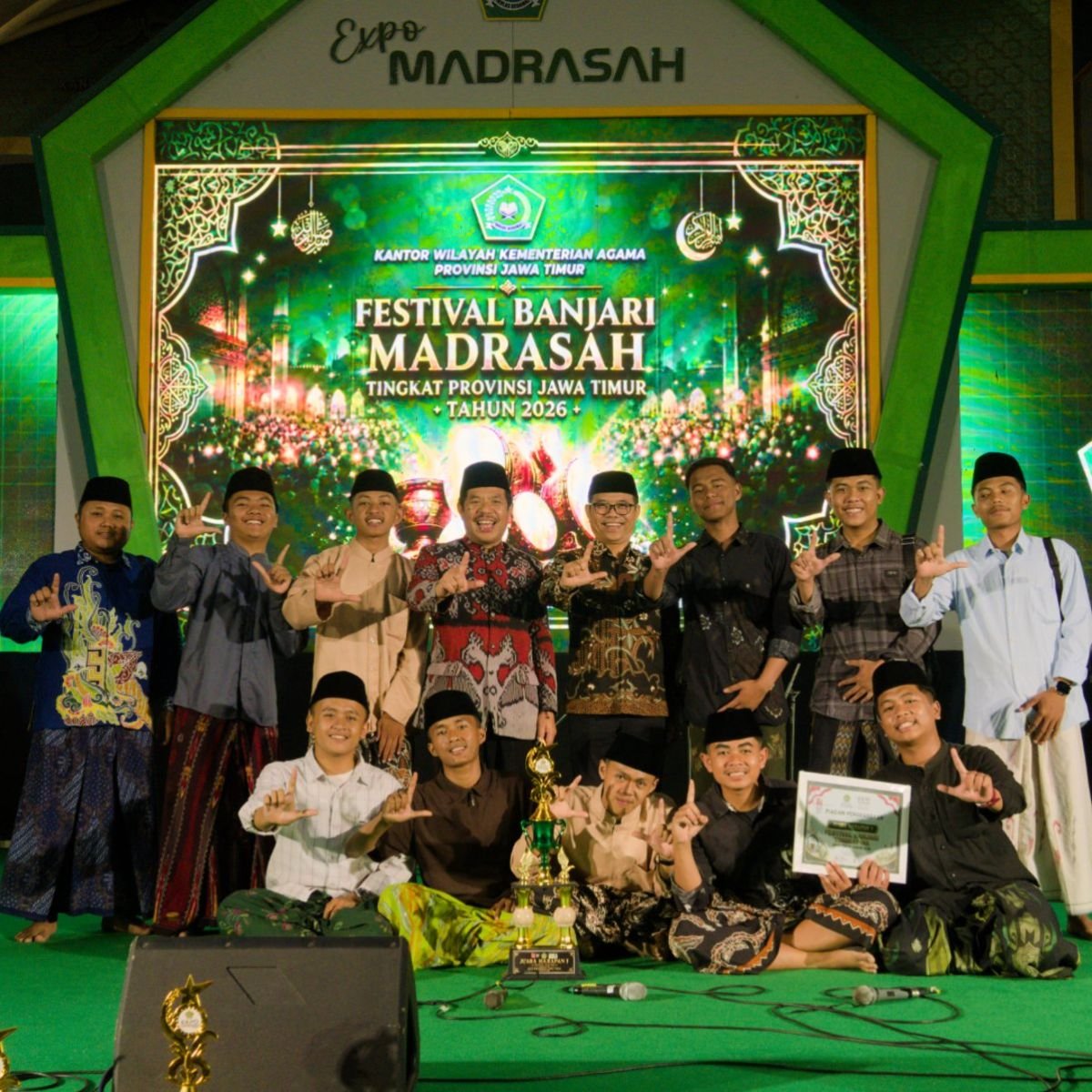 Juara Harapan 1 FESBAN Tingkat Provinsi Jawa Timur 2026 Di Kanwil Kemenag Sidoarjo
